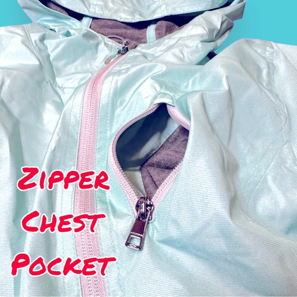 🎉HOST PICK 🎉NWT HAWKE & Co Girls Rain Jacket/Windbreaker in Teal. Girls 7/8 - Picture 13 of 15